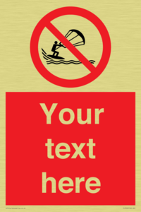 Custom No kite surfing